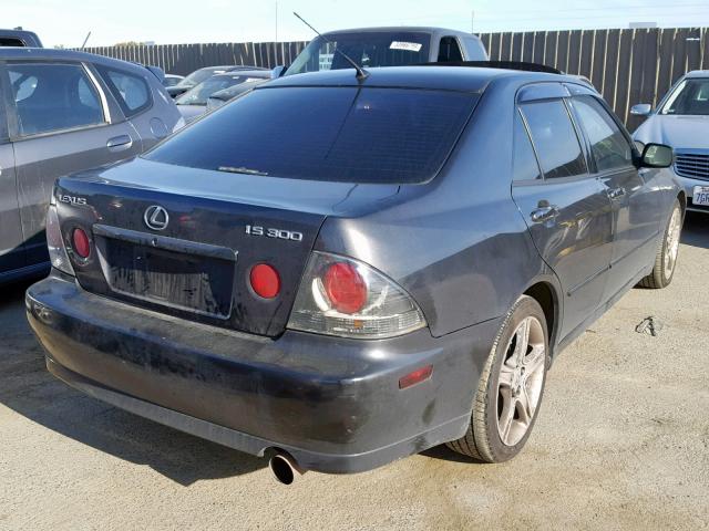 JTHBD192320060542 - 2002 LEXUS IS 300 BLACK photo 4