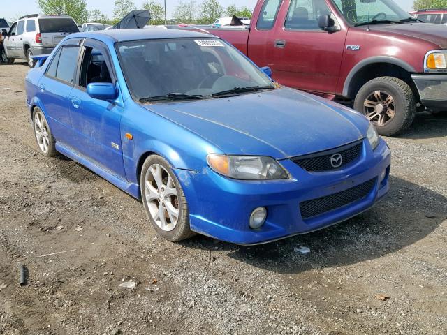 JM1BJ227510435691 - 2001 MAZDA PROTEGE MP BLUE photo 1