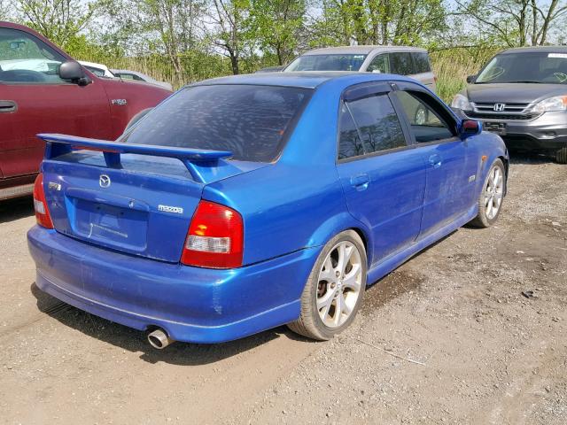 JM1BJ227510435691 - 2001 MAZDA PROTEGE MP BLUE photo 4