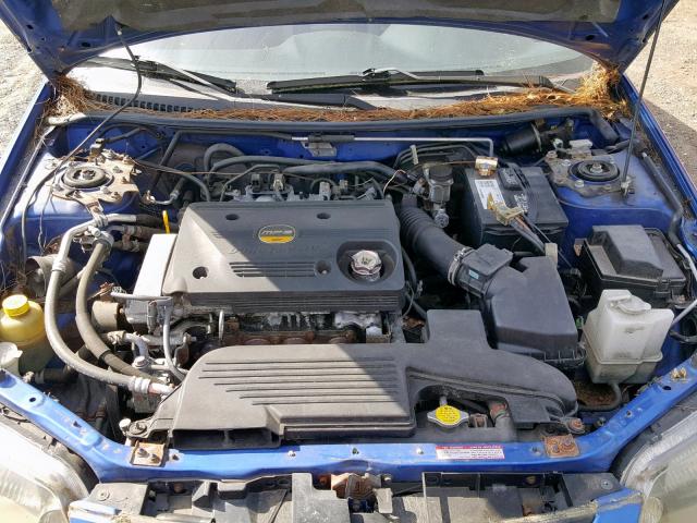 JM1BJ227510435691 - 2001 MAZDA PROTEGE MP BLUE photo 7