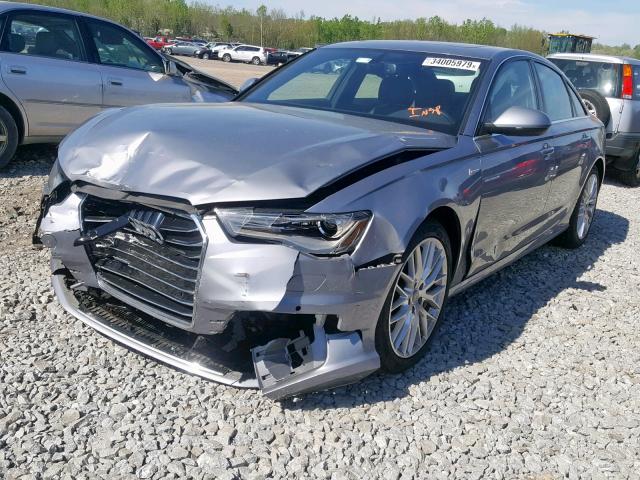 WAUFGAFC6GN006862 - 2016 AUDI A6 PREMIUM GRAY photo 2