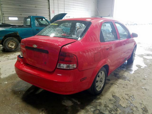 KL1TJ52664B237232 - 2004 CHEVROLET AVEO LS  photo 4