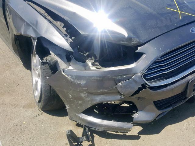 3FA6P0H75ER357792 - 2014 FORD FUSION SE SILVER photo 9