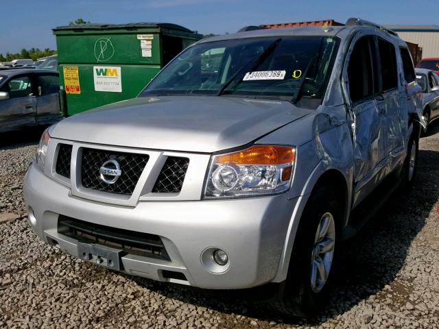 5N1AA0ND1FN604919 - 2015 NISSAN ARMADA SV SILVER photo 2