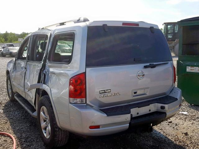 5N1AA0ND1FN604919 - 2015 NISSAN ARMADA SV SILVER photo 3