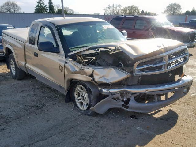 1D7HG42N03S174809 - 2003 DODGE DAKOTA SLT BEIGE photo 1