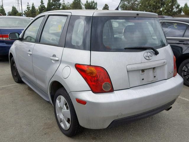 JTKKT624740049715 - 2004 TOYOTA SCION XA SILVER photo 3