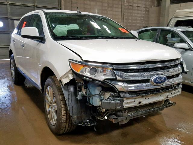 2FMDK4JC9BBA26637 - 2011 FORD EDGE SEL WHITE photo 1