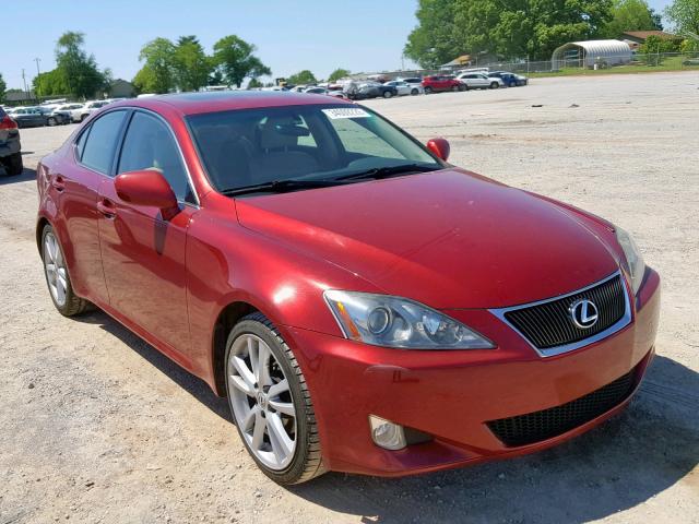 JTHBK262472057029 - 2007 LEXUS IS 250 RED photo 1