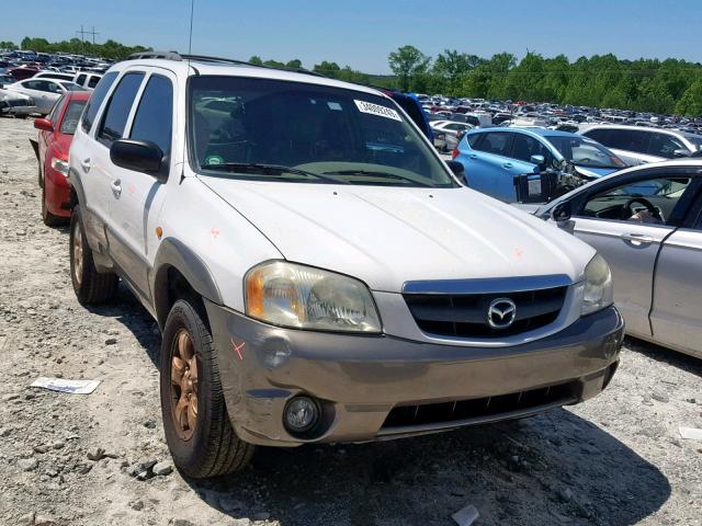 4F2CU09182KM10534 - 2002 MAZDA TRIBUTE LX WHITE photo 1