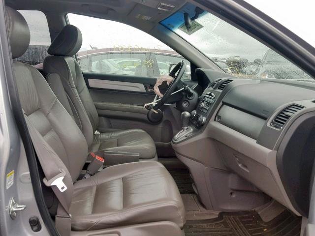 5J6RE4H78AL064492 - 2010 HONDA CR-V EXL SILVER photo 5