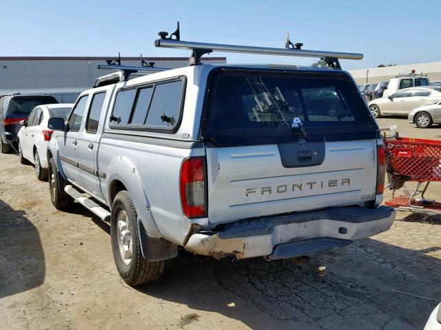 1N6ED29X82C349542 - 2002 NISSAN FRONTIER C SILVER photo 3