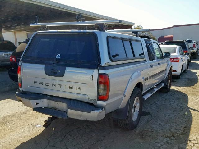 1N6ED29X82C349542 - 2002 NISSAN FRONTIER C SILVER photo 4