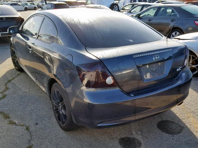 JTKDE177770202316 - 2007 TOYOTA SCION TC ნაცრისფერი ფოტო 3