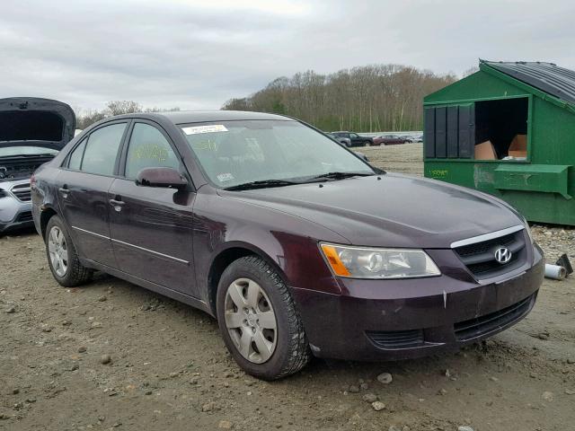 KMHET46C16A111225 - 2006 HYUNDAI SONATA GL MAROON photo 1