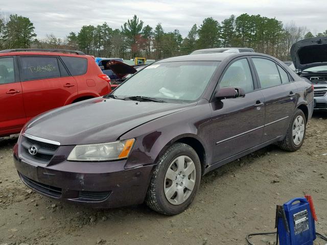 KMHET46C16A111225 - 2006 HYUNDAI SONATA GL MAROON photo 2