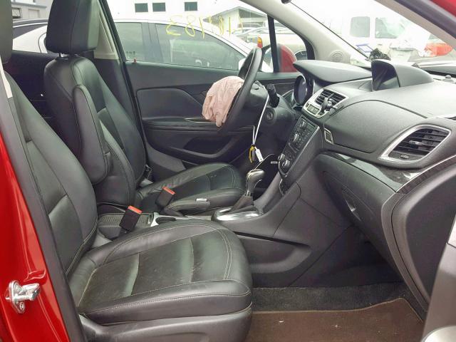 KL4CJDSBXEB558315 - 2014 BUICK ENCORE PRE BURGUNDY photo 5