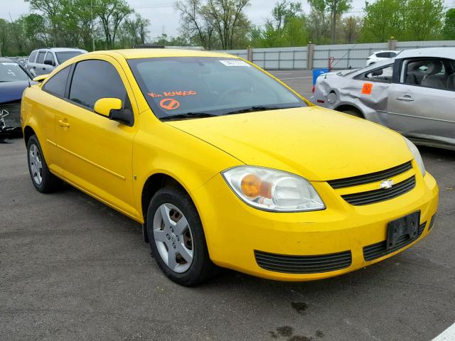 1G1AL15F777164600 - 2007 CHEVROLET COBALT LT YELLOW photo 1