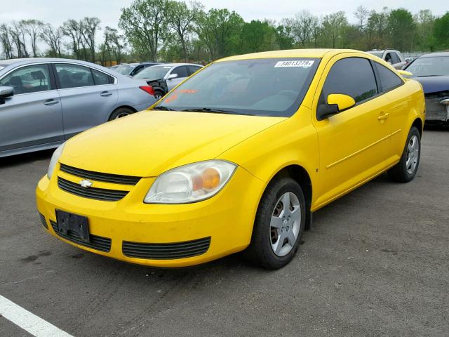 1G1AL15F777164600 - 2007 CHEVROLET COBALT LT YELLOW photo 2