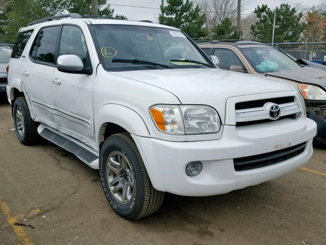 5TDBT48A67S290157 - 2007 TOYOTA SEQUOIA LI WHITE photo 1