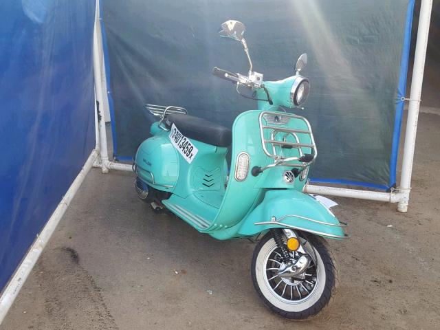 L5YTCKPA1E1117997 - 2014 ZHNG SCOOTER TURQUOISE photo 1