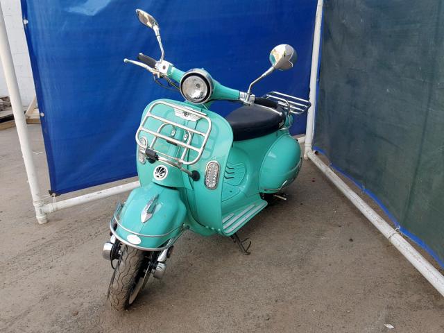 L5YTCKPA1E1117997 - 2014 ZHNG SCOOTER TURQUOISE photo 2