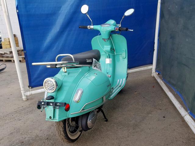 L5YTCKPA1E1117997 - 2014 ZHNG SCOOTER TURQUOISE photo 4