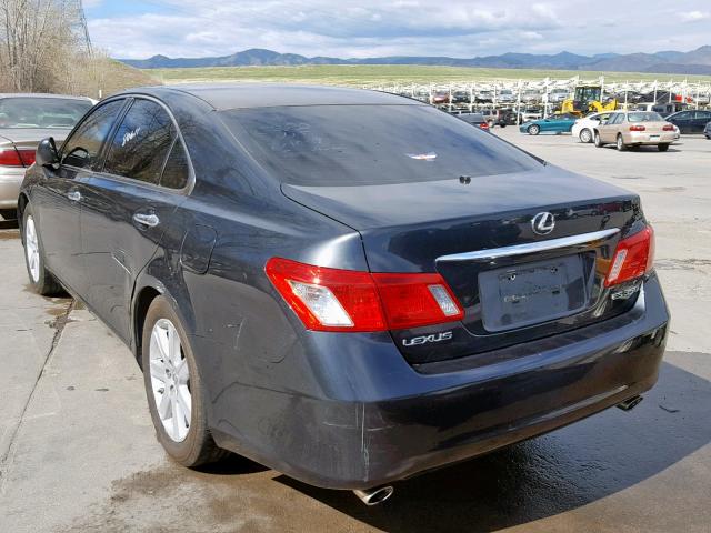 JTHBJ46G672104569 - 2007 LEXUS ES 350 BLACK photo 3