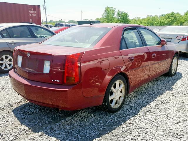 1G6DP567X50105878 - 2005 CADILLAC CTS HI FEA RED photo 4