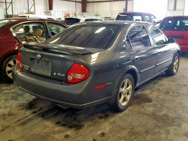 JN1CA31A41T111124 - 2001 NISSAN MAXIMA GXE GRAY photo 4