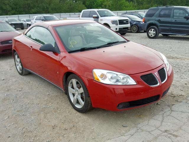 1G2ZH351074144884 - 2007 PONTIAC G6 GT RED photo 1