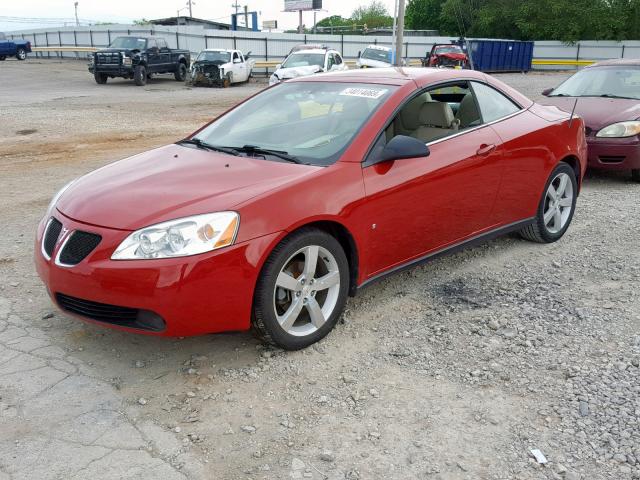 1G2ZH351074144884 - 2007 PONTIAC G6 GT RED photo 2