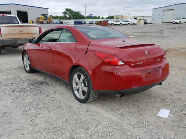 1G2ZH351074144884 - 2007 PONTIAC G6 GT RED photo 3