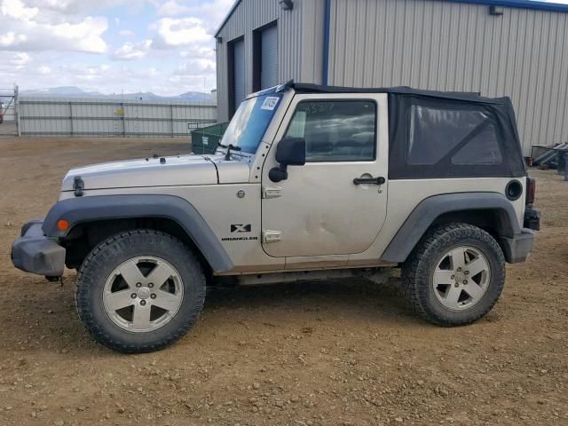 1J4FA24157L180763 - 2007 JEEP WRANGLER X SILVER photo 9