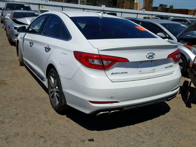 5NPE34AB4FH128435 - 2015 HYUNDAI SONATA SPO WHITE photo 3