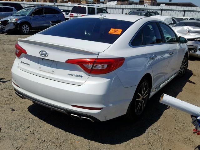 5NPE34AB4FH128435 - 2015 HYUNDAI SONATA SPO WHITE photo 4