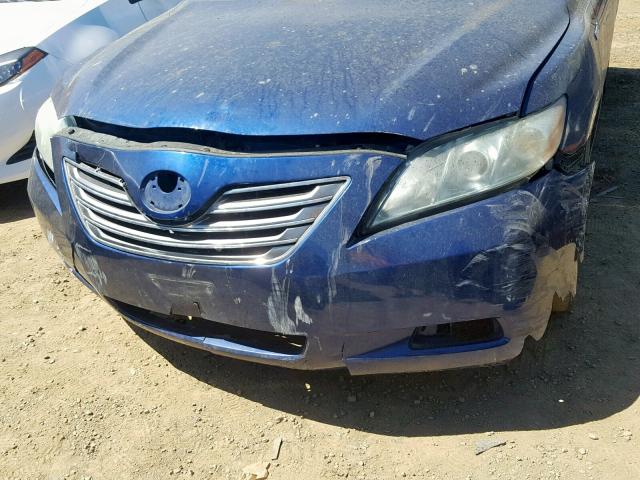 4T1BB46K28U056265 - 2008 TOYOTA CAMRY HYBR BLUE photo 9