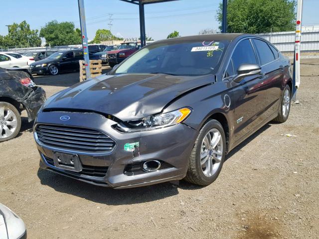 3FA6P0SU5FR245932 - 2015 FORD FUSION TIT CHARCOAL photo 2