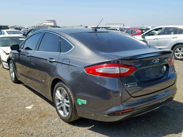 3FA6P0SU5FR245932 - 2015 FORD FUSION TIT CHARCOAL photo 3