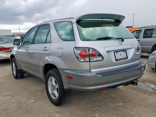 JTJGF10U120128642 - 2002 LEXUS RX 300 SILVER photo 3