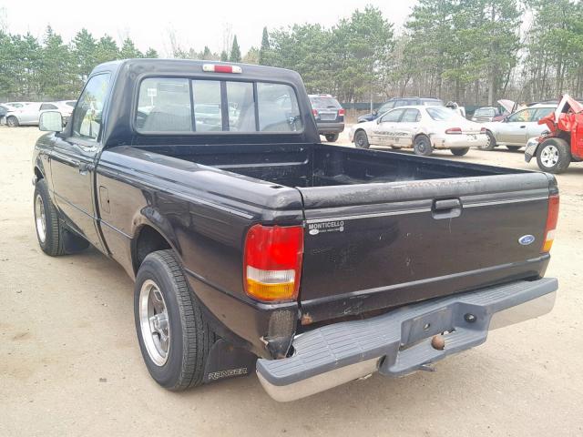 1FTCR10A1RPC49901 - 1994 FORD RANGER BLACK photo 3