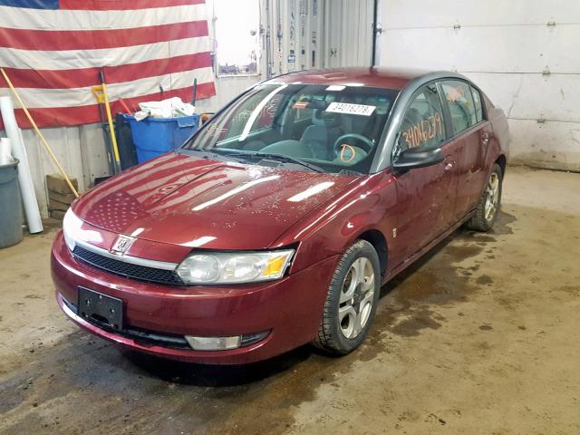 1G8AL52F83Z111531 - 2003 SATURN ION LEVEL RED photo 2