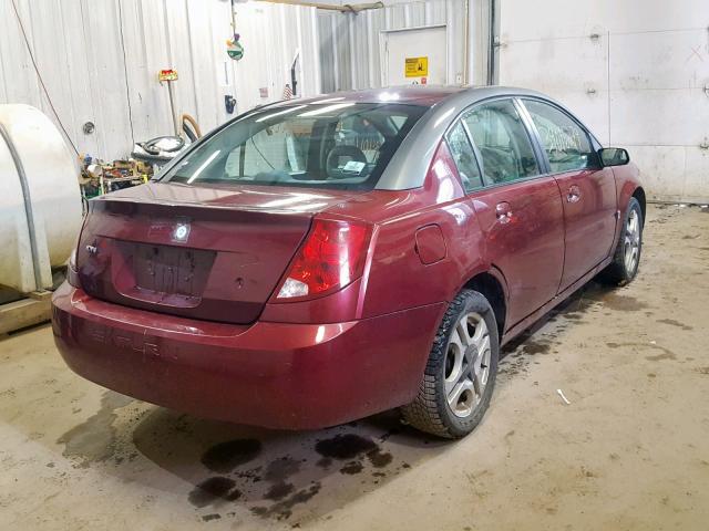 1G8AL52F83Z111531 - 2003 SATURN ION LEVEL RED photo 4
