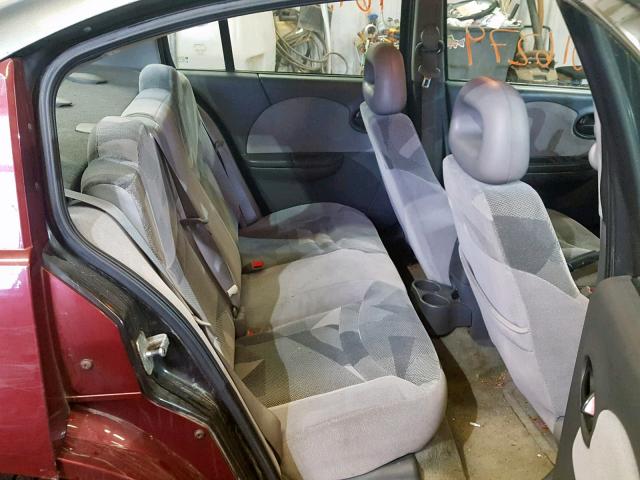 1G8AL52F83Z111531 - 2003 SATURN ION LEVEL RED photo 6