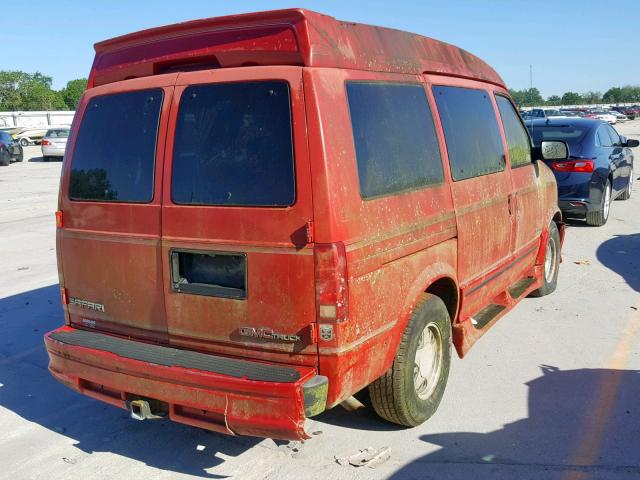 1GDDM19W1SB503607 - 1995 GMC SAFARI XT RED photo 4