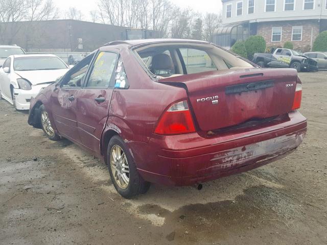 1FAFP34N56W159606 - 2006 FORD FOCUS ZX4 BURGUNDY photo 3