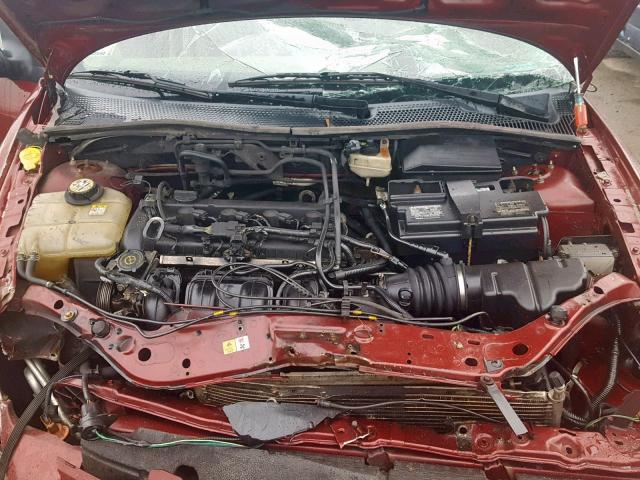 1FAFP34N56W159606 - 2006 FORD FOCUS ZX4 BURGUNDY photo 7