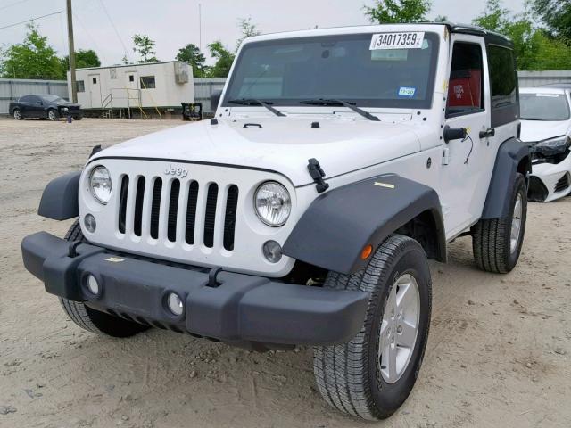 1C4AJWAG4JL868261 - 2018 JEEP WRANGLER S WHITE photo 2