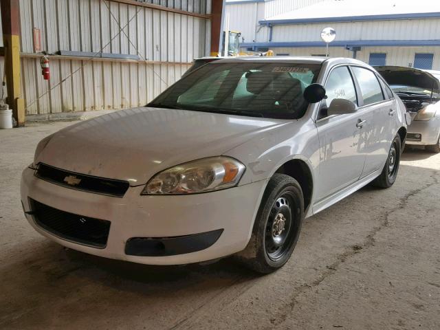 2G1WD5E35E1110075 - 2014 CHEVROLET IMPALA LIM WHITE photo 2