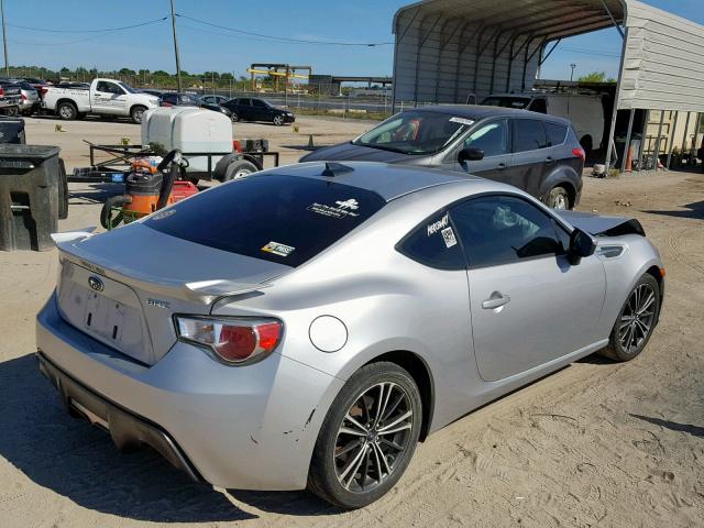 JF1ZCAC16D1609785 - 2013 SUBARU BRZ 2.0 LI SILVER photo 4